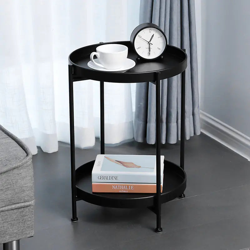 Nordic Minimalist Round Side Table for Bedroom Living Room