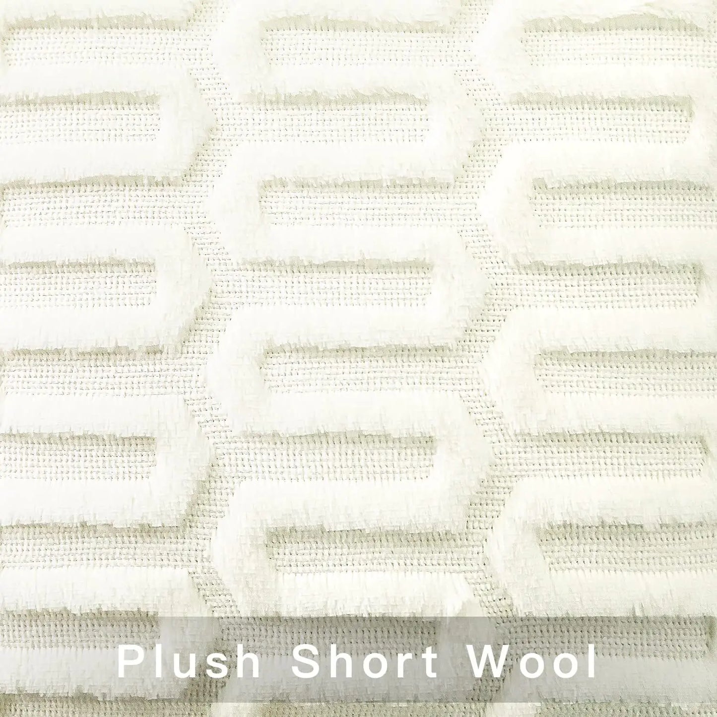 Creative Geometric Plush Pillow Cover for Living Room