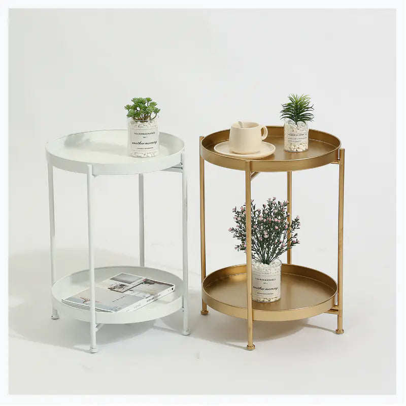 Nordic Minimalist Round Side Table for Bedroom Living Room