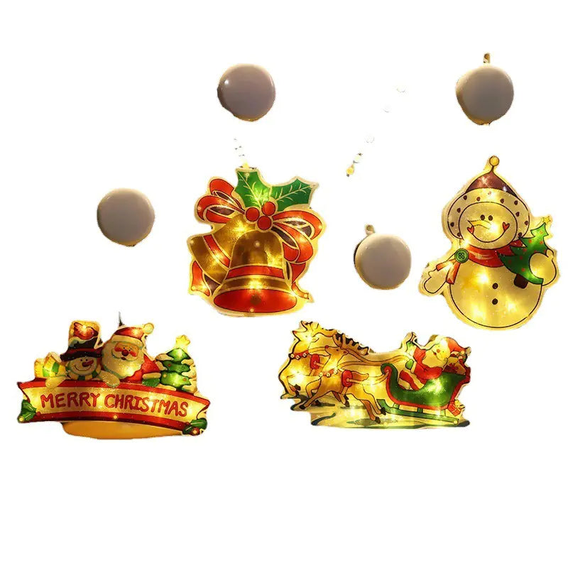 LED Suction Cup Lights for Christmas Window Decorations
