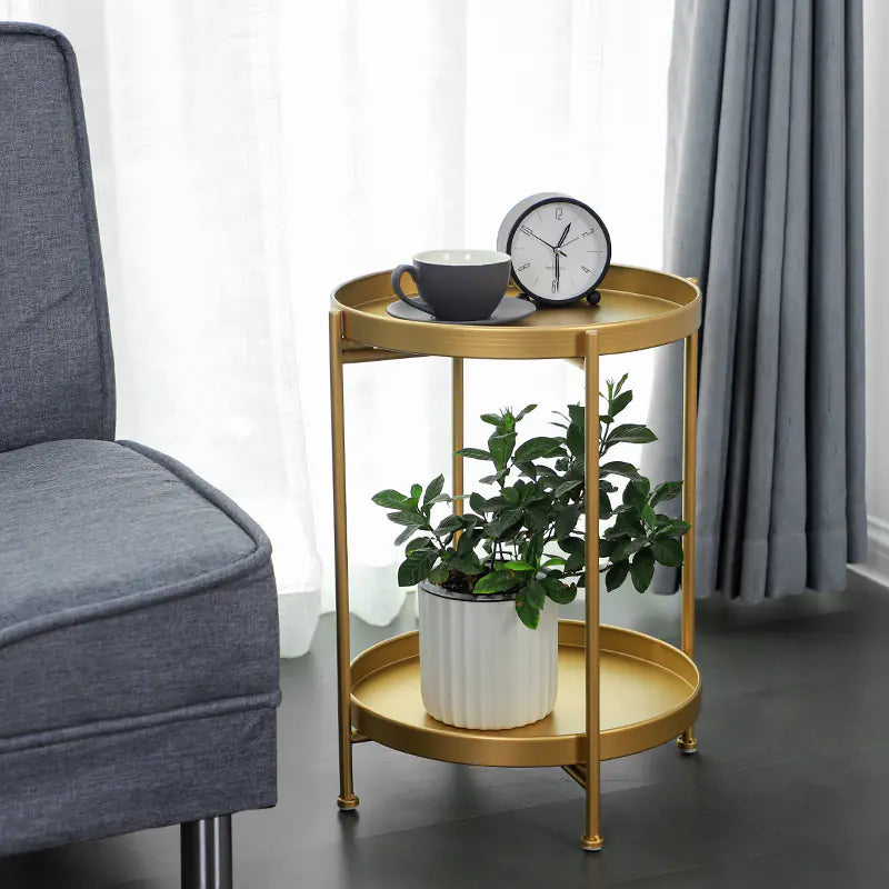 Nordic Minimalist Round Side Table for Bedroom Living Room