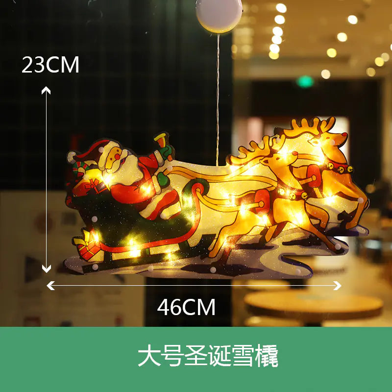 LED Suction Cup Lights for Christmas Window Decorations