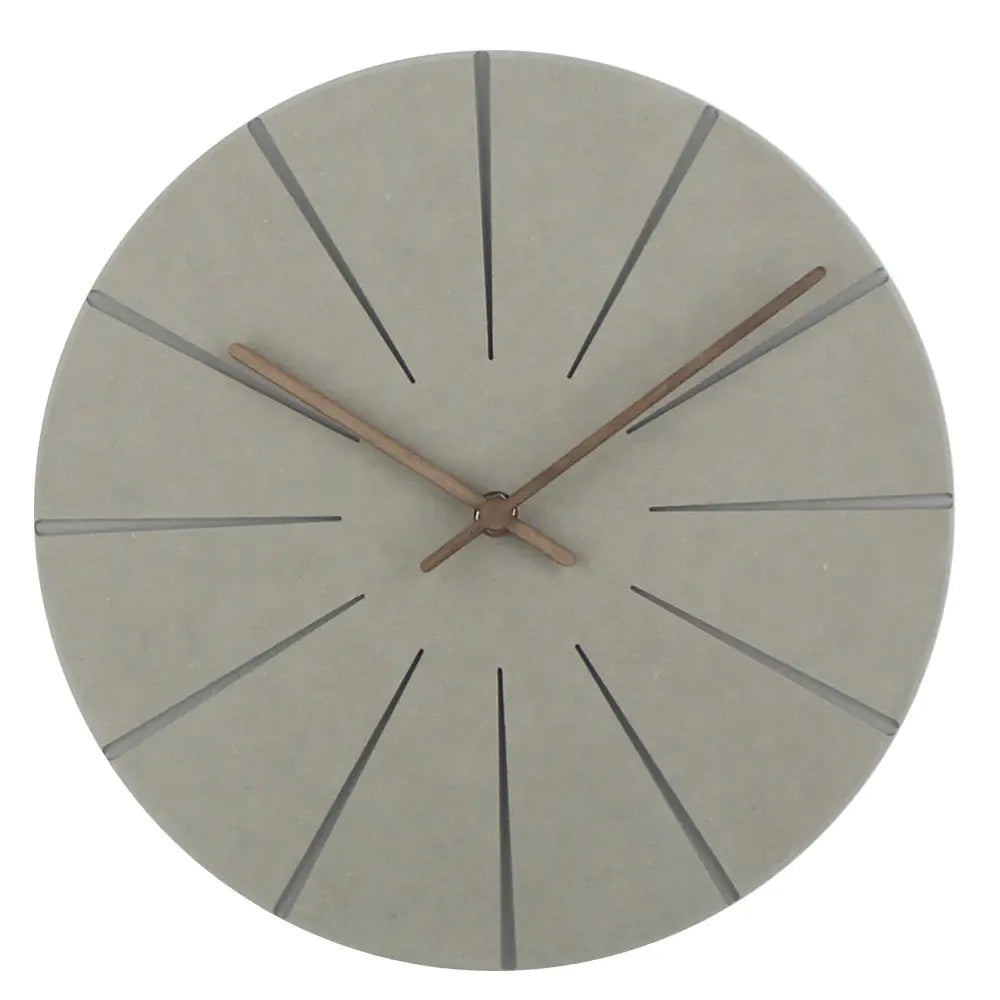 Wooden Wall Clock - Round Design for Living Room