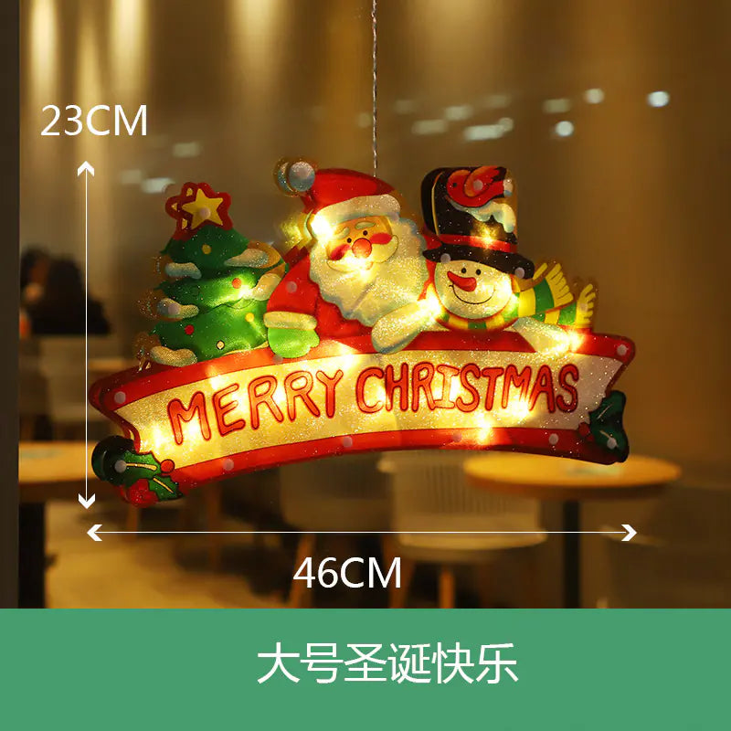 LED Suction Cup Lights for Christmas Window Decorations