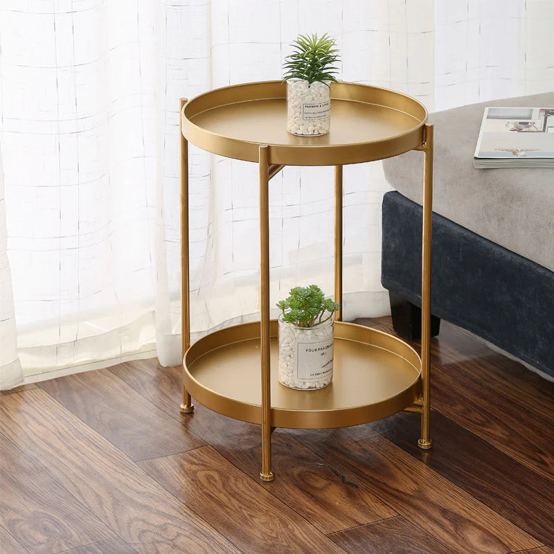 Nordic Minimalist Round Side Table for Bedroom Living Room