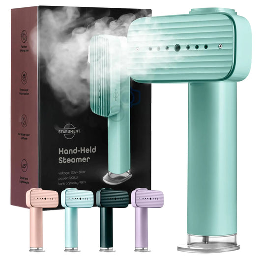 Portable Steamer for Clothes Travel Garment Steamer for Fabric Wrinkles Remover with Heat-Resistant Glove 18s Fast Heat-up 90ml Water Tank 1200W | Hand Steamer for Home Office and Travel