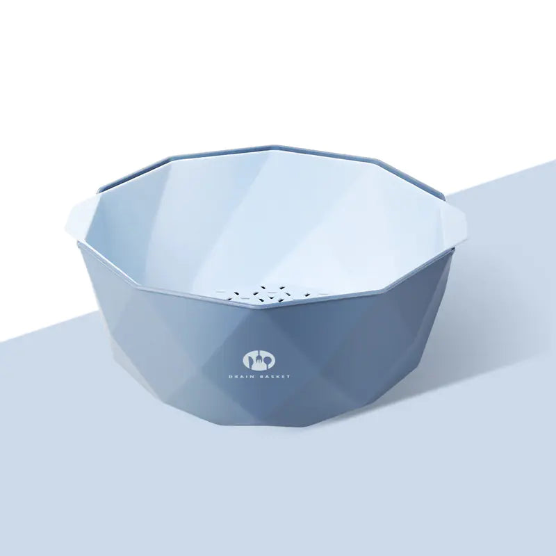 Creative Plastic Double-Layer Draining Fruit Basket