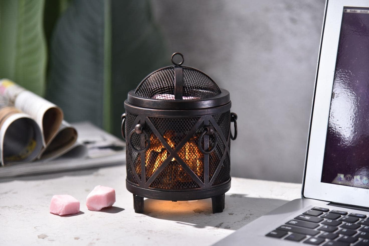 Fireplace Style Wax Melt Burner-2