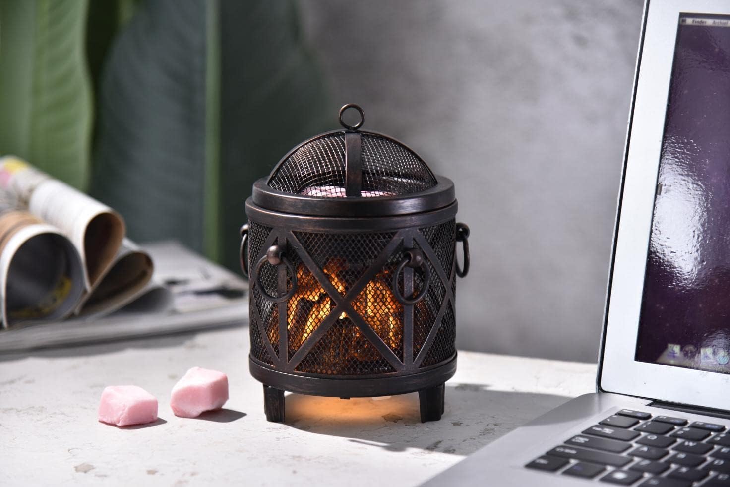 Fireplace Style Wax Melt Burner-2