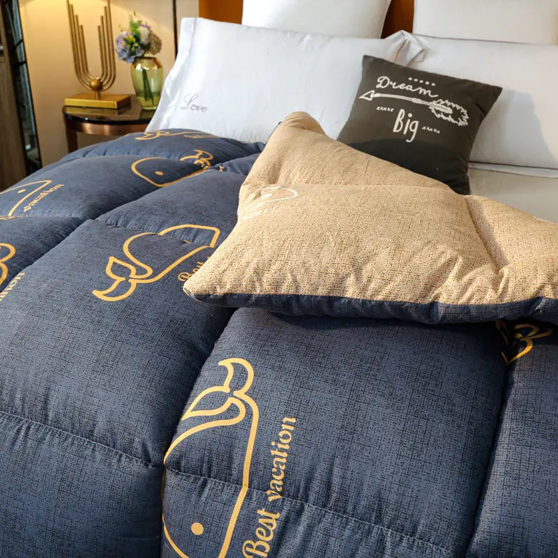 Thick Warm Quilt for All Seasons - Single Bed Size
