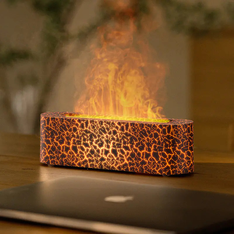 New USB Colorful Flame Aroma Diffuser for Home Office