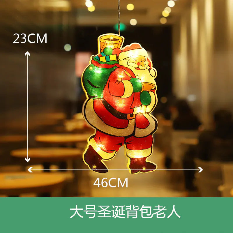 LED Suction Cup Lights for Christmas Window Decorations