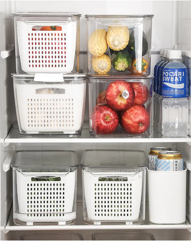 Japanese Refrigerator Storage Box for Fruits & Vegetables
