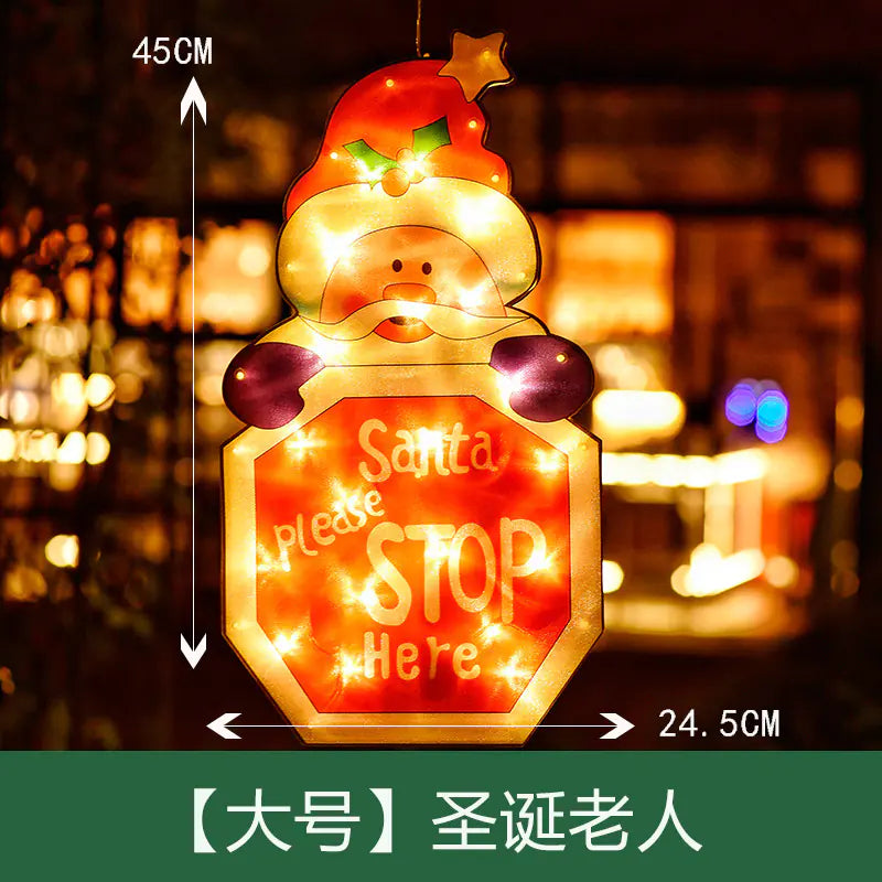 LED Suction Cup Lights for Christmas Window Decorations