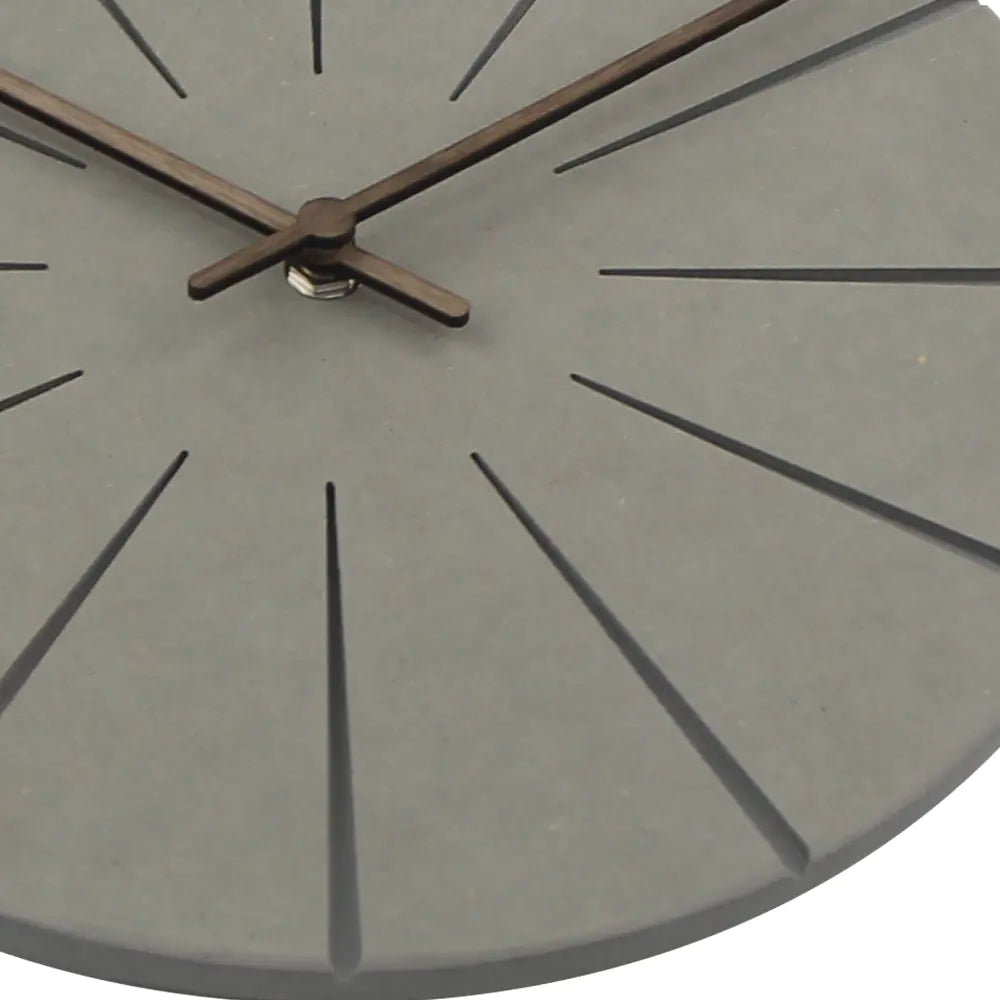 Wooden Wall Clock - Round Design for Living Room