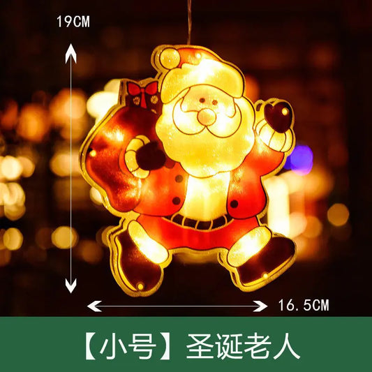 LED Suction Cup Lights for Christmas Window Decorations