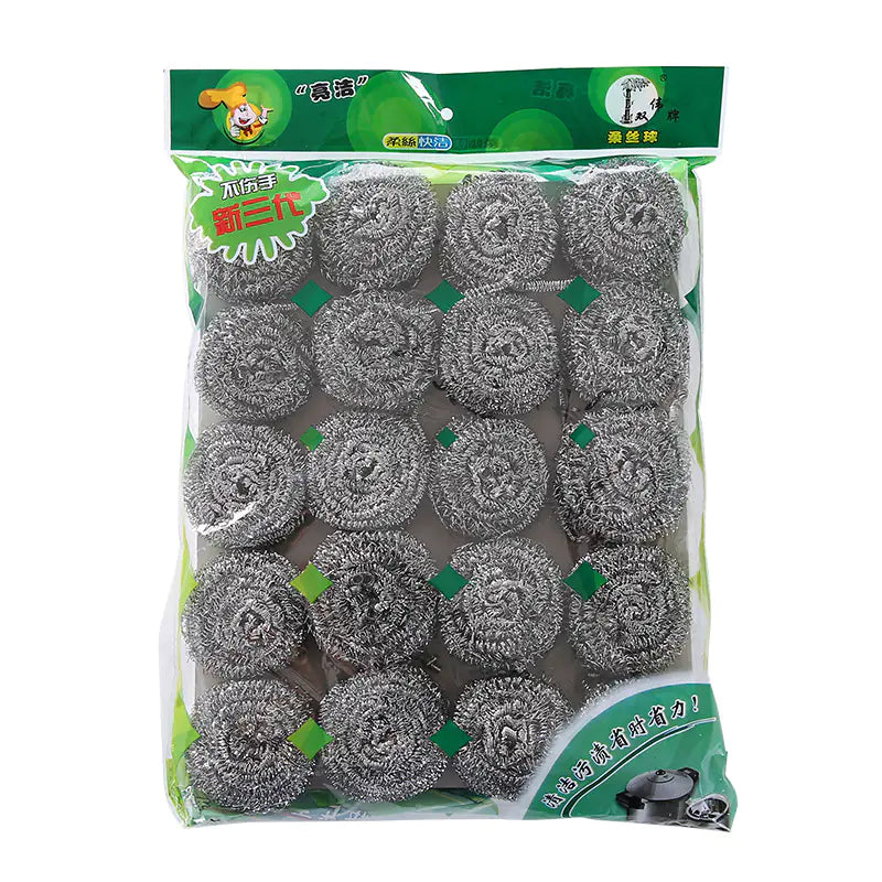 Kitchen Cleaning Supplies - High Zinc Steel Scrubbers