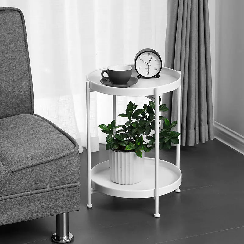 Nordic Minimalist Round Side Table for Bedroom Living Room