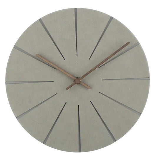 Wooden Wall Clock - Round Design for Living Room