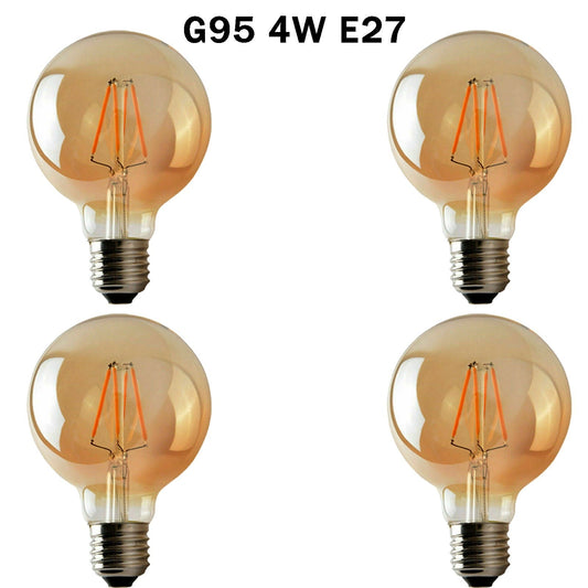 Industrial Light Bulb G95 Edison E27 4W Filament Warm White 2700K~2272-0