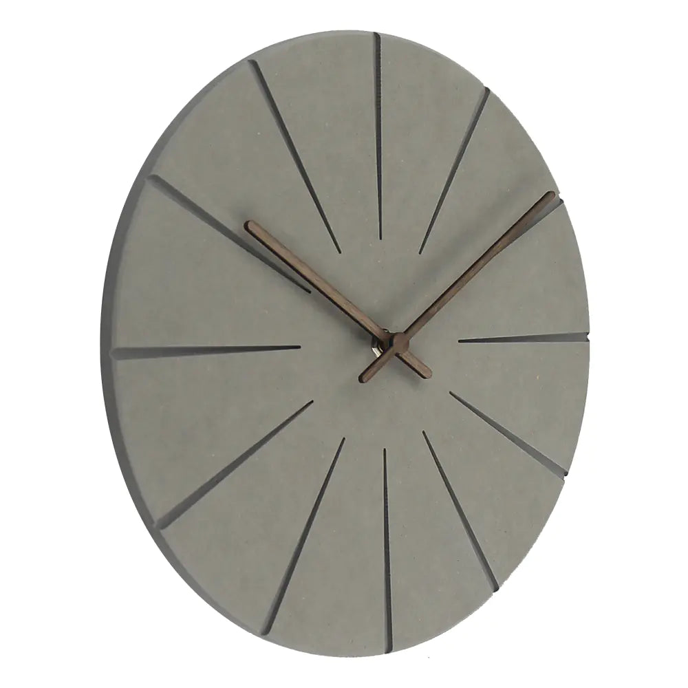 Wooden Wall Clock - Round Design for Living Room