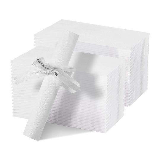 CHEFCAT 200Pack Premium Disposable Paper Napkins Everyday 3Ply Guest Towels Dinner Napkins Party Napkins Wedding Napkins for KitchenBathroom Party (White)