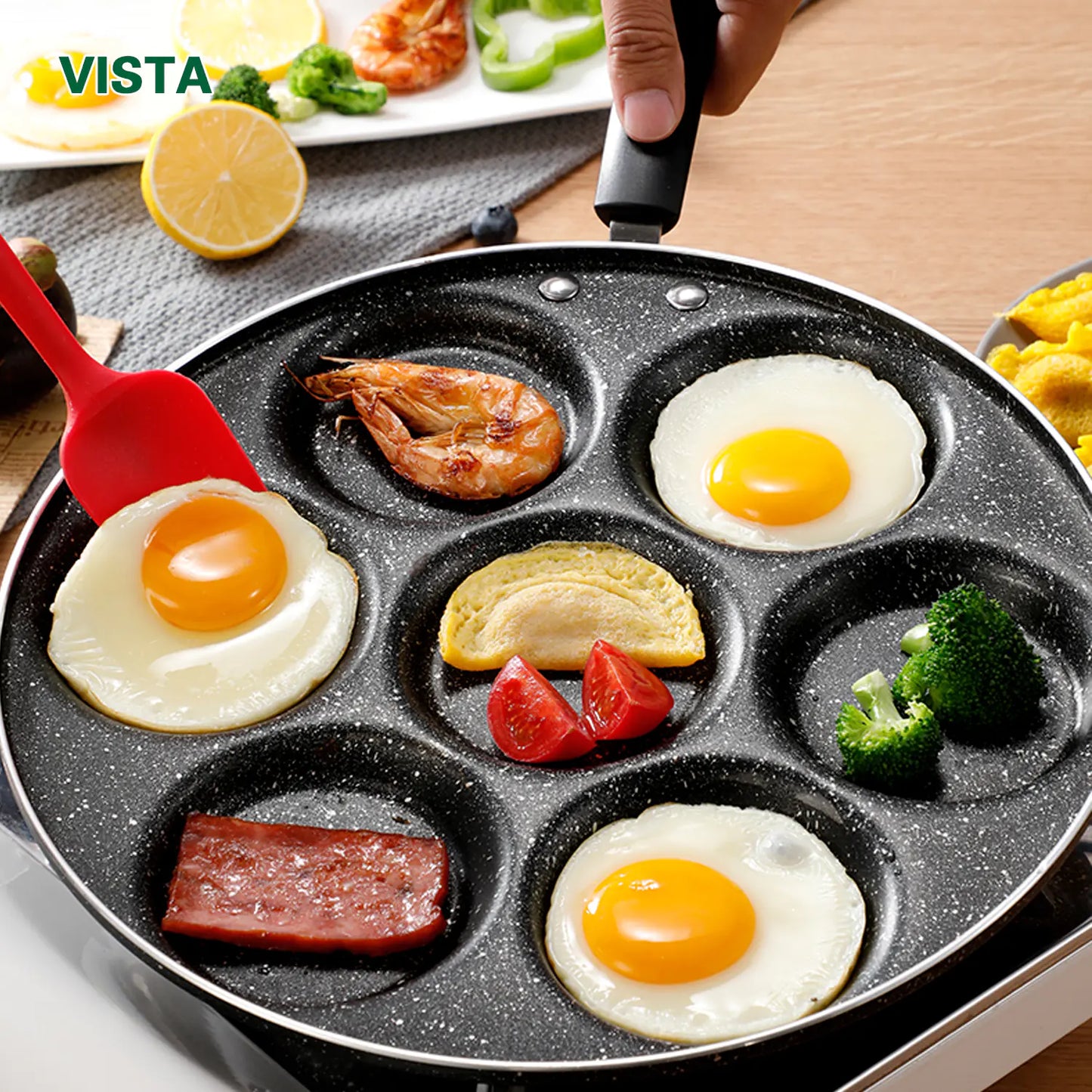 Seven Hole Fried Egg Magic Pot for Household Use