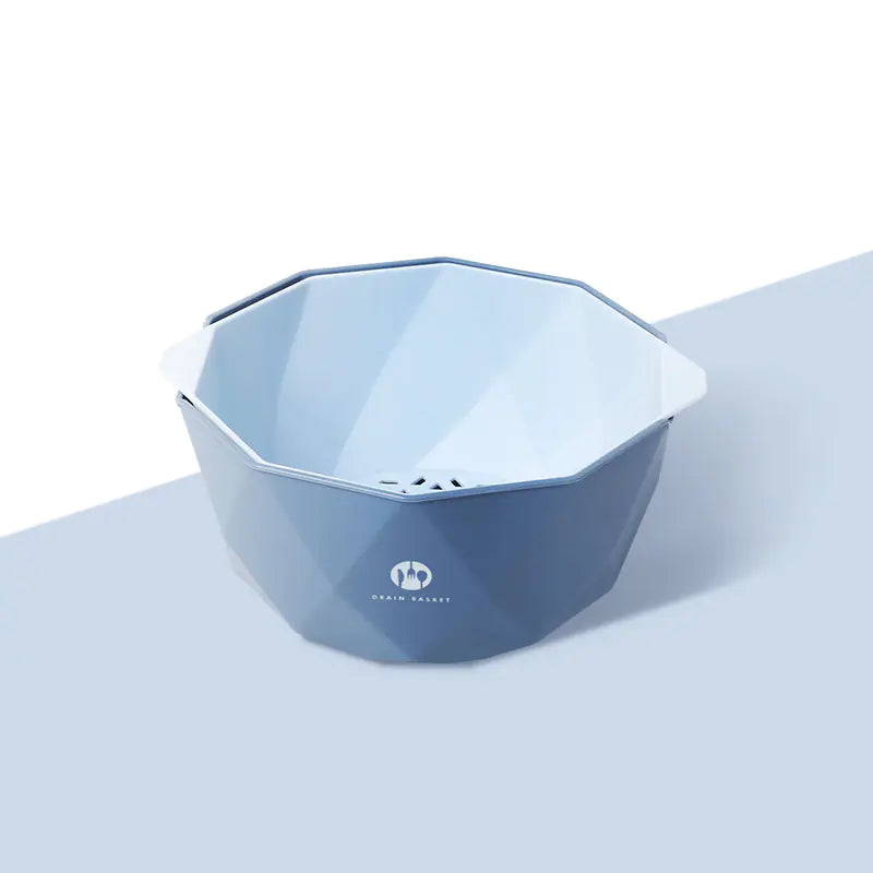 Creative Plastic Double-Layer Draining Fruit Basket