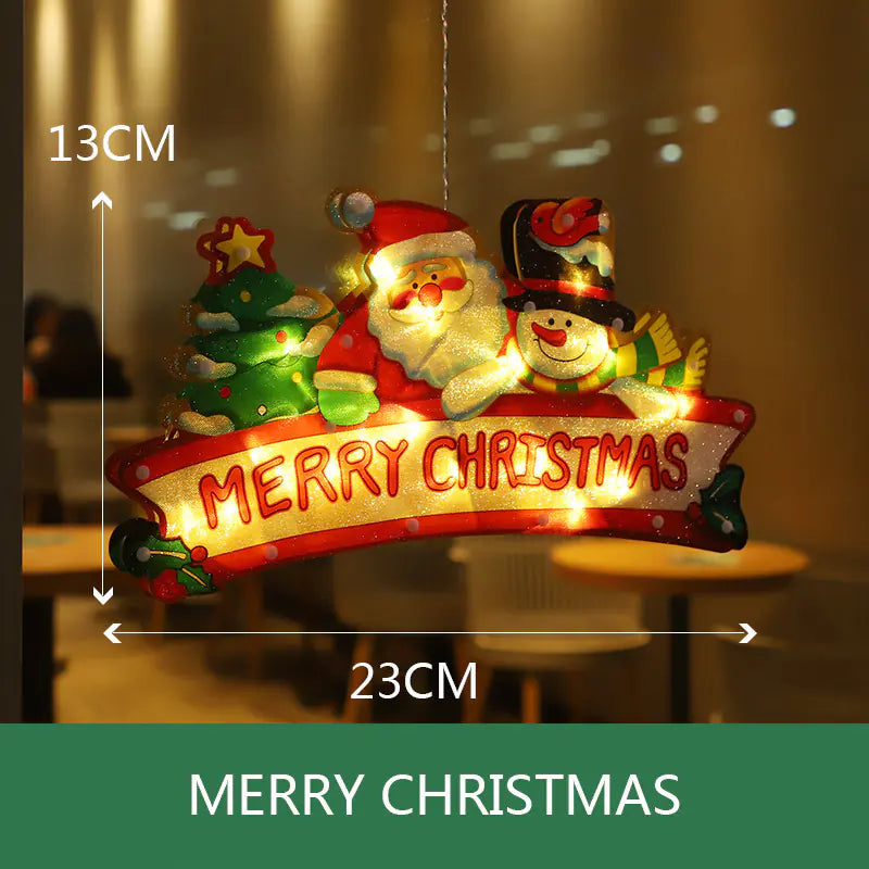 LED Suction Cup Lights for Christmas Window Decorations