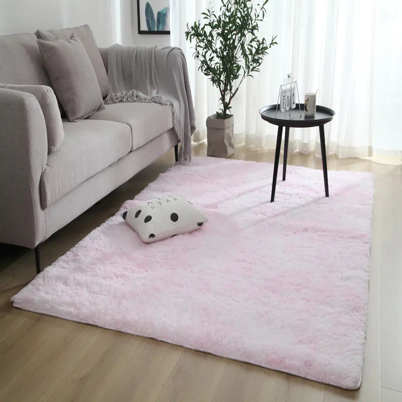 Ins-Style Long Pile Gradient Carpet for Living Room