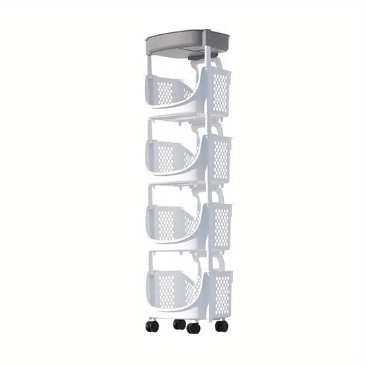 Mobile Storage Cart for Kitchen, Living Room, Bathroom
