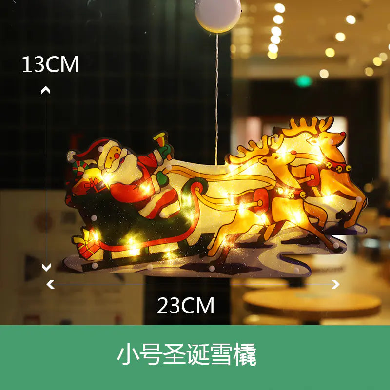 LED Suction Cup Lights for Christmas Window Decorations