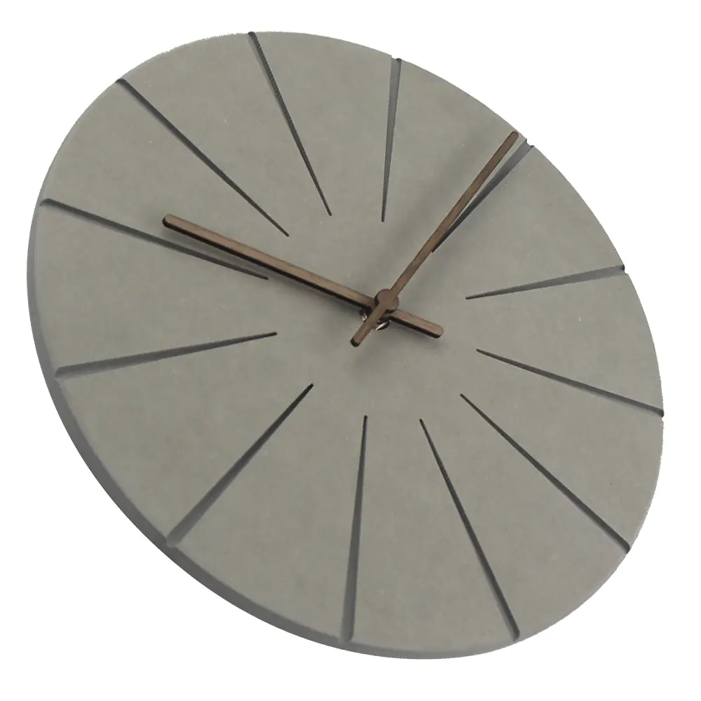 Wooden Wall Clock - Round Design for Living Room
