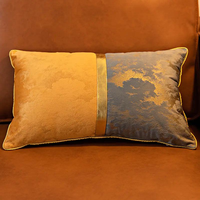 Velvet Solid Color Cushion Bedside Backrest